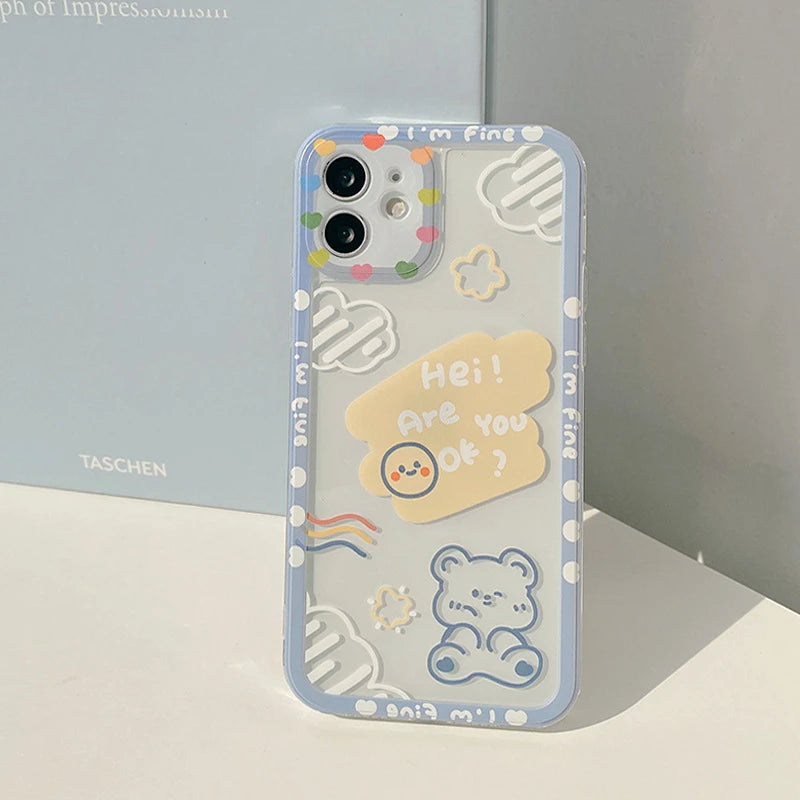 Cartoon Cloud Bear Phone Case