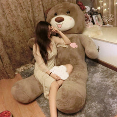 80-100cm 1m Glowing Giant Filled Full Big Size Large Teddy Bears Stuffed Toys Adult Soft Pillow Birthday Costum Gift Plush Dolls