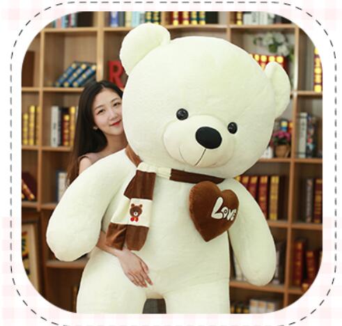 80-100cm   Giant Filled Full Big Size Large Teddy Bears Stuffed Toys Adult Soft Pillow Birthday Costum Gift Plush Dolls