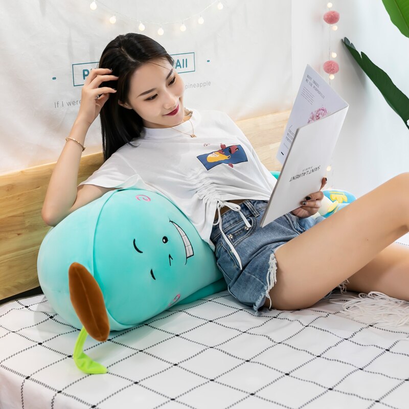 80-135cm Giant Soft Cartoon Banana pillow Plush Toys Stuffed Fruit Cushion Pillow Creative Girls Valentine's Gift Plush Toy Doll