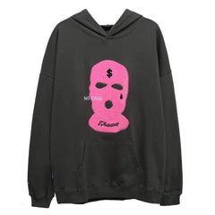 Masked Embroidery Hoodies