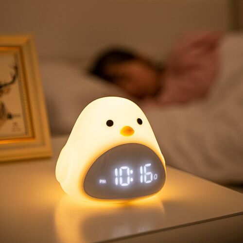 Cute Bird Night Light Alarm Clock