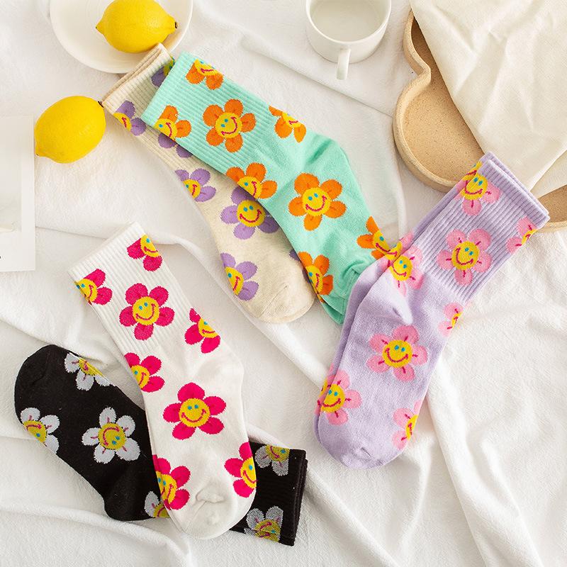 Cute Sun Flower Socks