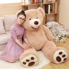 80cm-260cm America Giant Teddy Bear Plush Toys Soft Teddy Bear Skin Popular Birthday &amp; Valentine's Gifts For Girls Kid's Toy