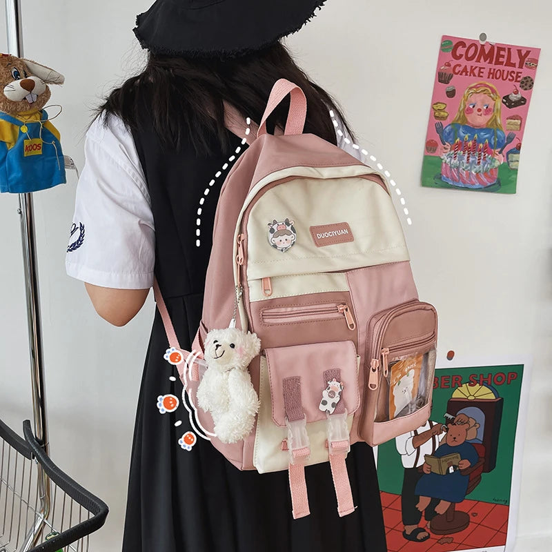 Transparent Contrast Backpack