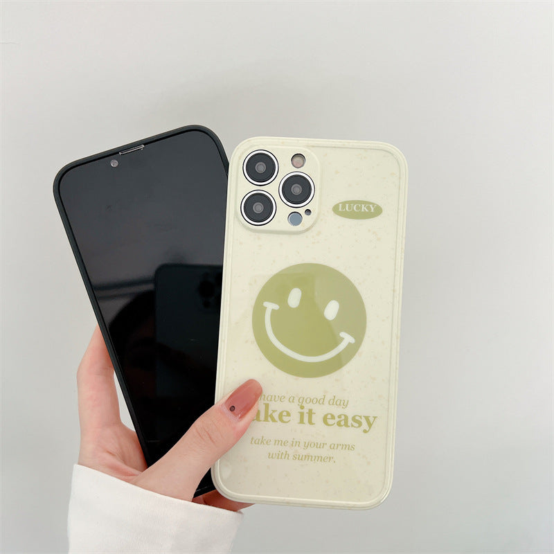 Matcha Green Smiley Holder Phone Case