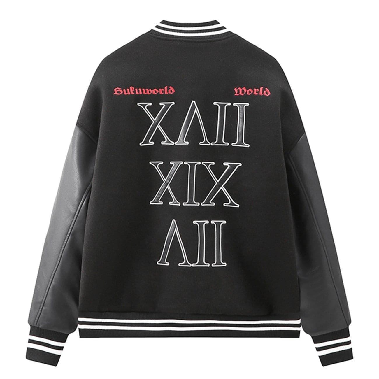"Digital Print" Varsity Jacket