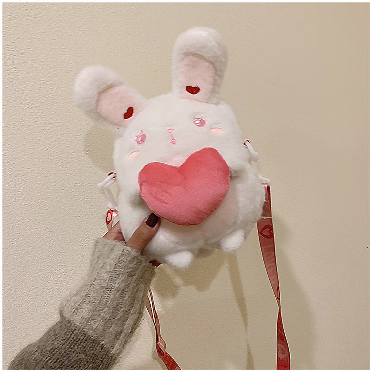 Sweetheart Plush Bunny Shoulder Bag