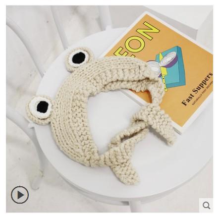 Big Eyes Frog Wool Knitted Hat