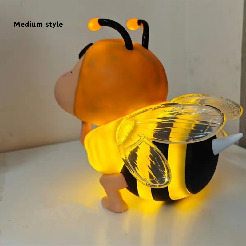 Kawaii Cartoon Little Bee Night Light Ornament