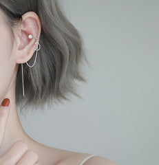 Kawaii Moon All-in-one Earrings