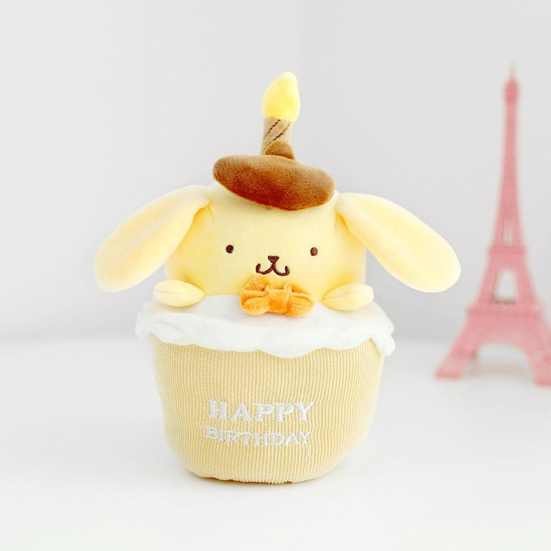 Birthday Cake Shape Plush Doll