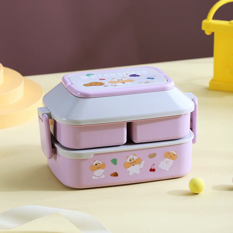 Creative Double Compartment Lunch Box