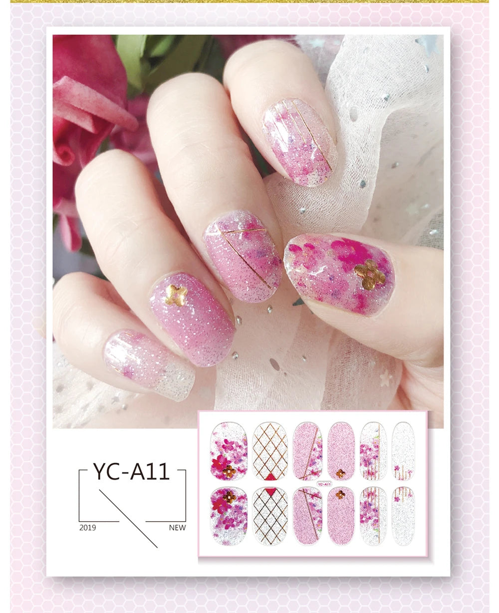 Gradient Constellation Nail Sticker