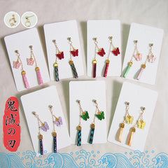 Anime Bufferfly Long Earrings