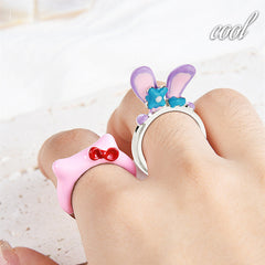 Anime Cartoon Cute Open Rings