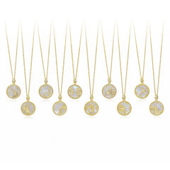 Constellation White Fritillary Necklace