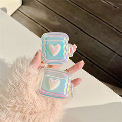 Kawaii Laser Heart Airpods Case