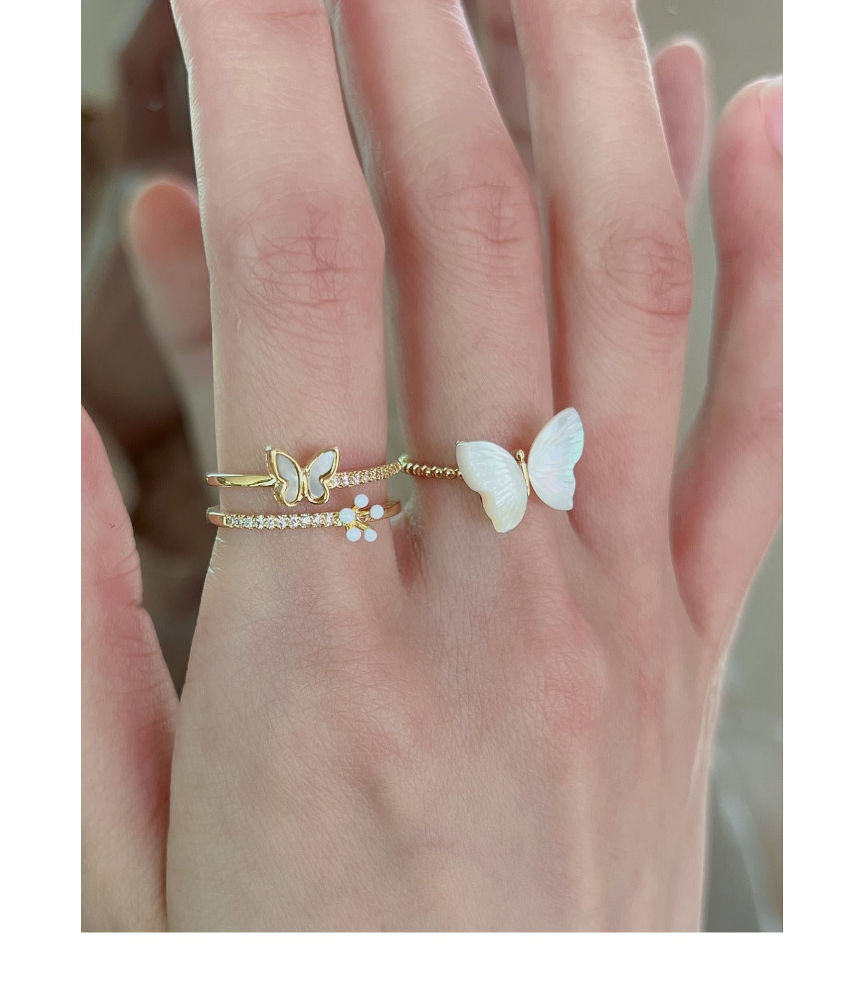 Unique Pearl Bow Ring