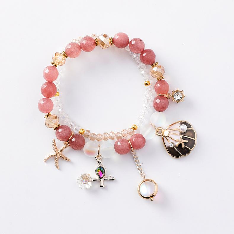 Sweet Starfish Shell Flower Bracelet