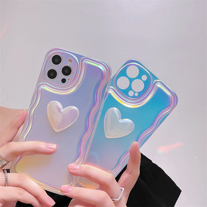 Laser Three-dimensional Love Phone Case