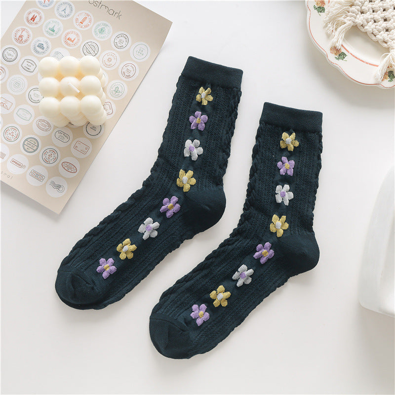 Colorful Flowers Socks