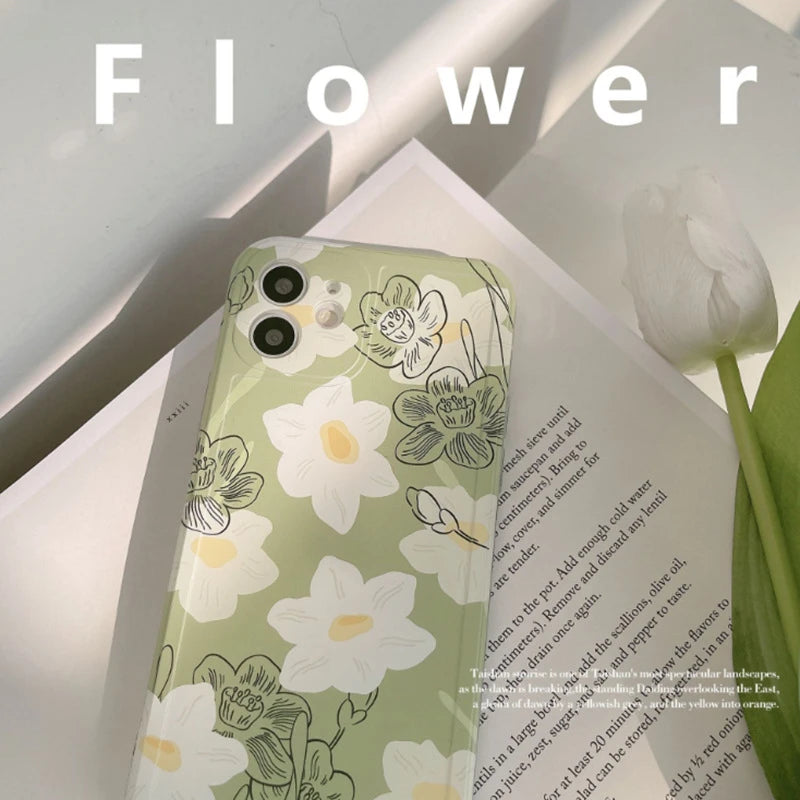 INS Style Retro Flower Phone Case