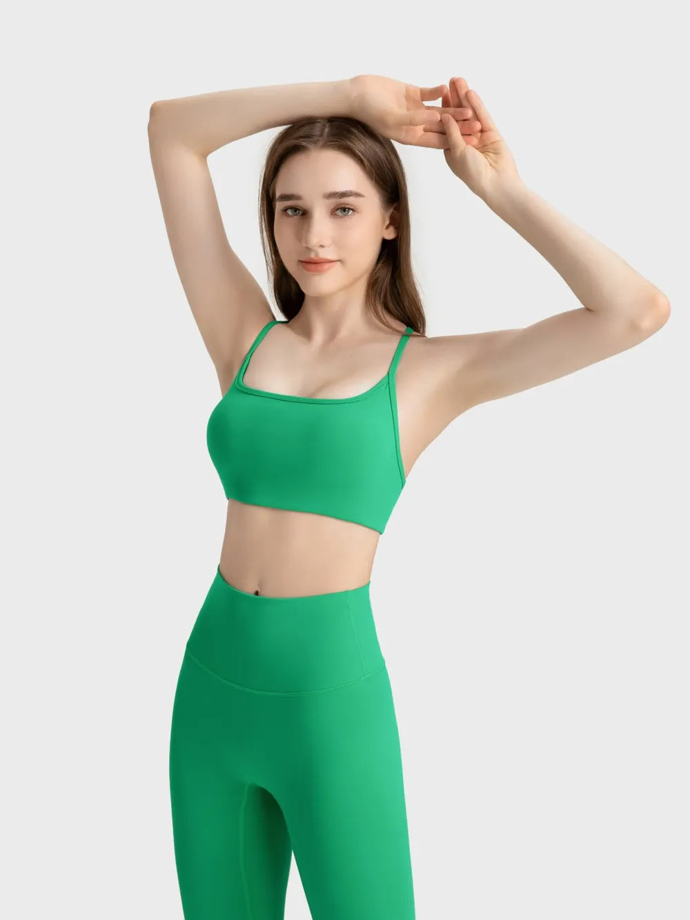 Crisscross Back Cami with Detachable Chest Pads