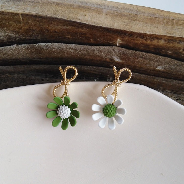 Cute Flower Bowknot Earrings