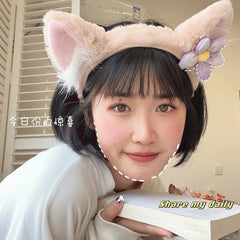 Cute Fox Ear Plush Headband