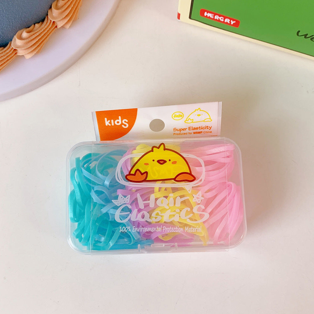 Cute Jelly Candy Boxed Hair Rubber Band