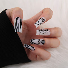 【W002】Halloween Wearable Nails Finished Manicure