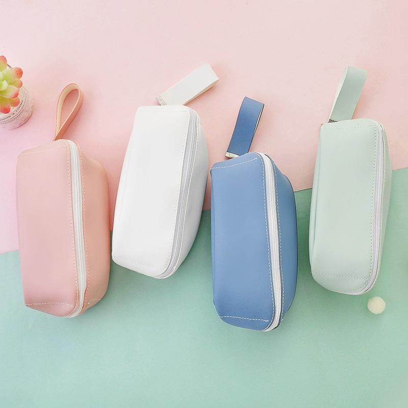 PU Solid Color Pencil Case