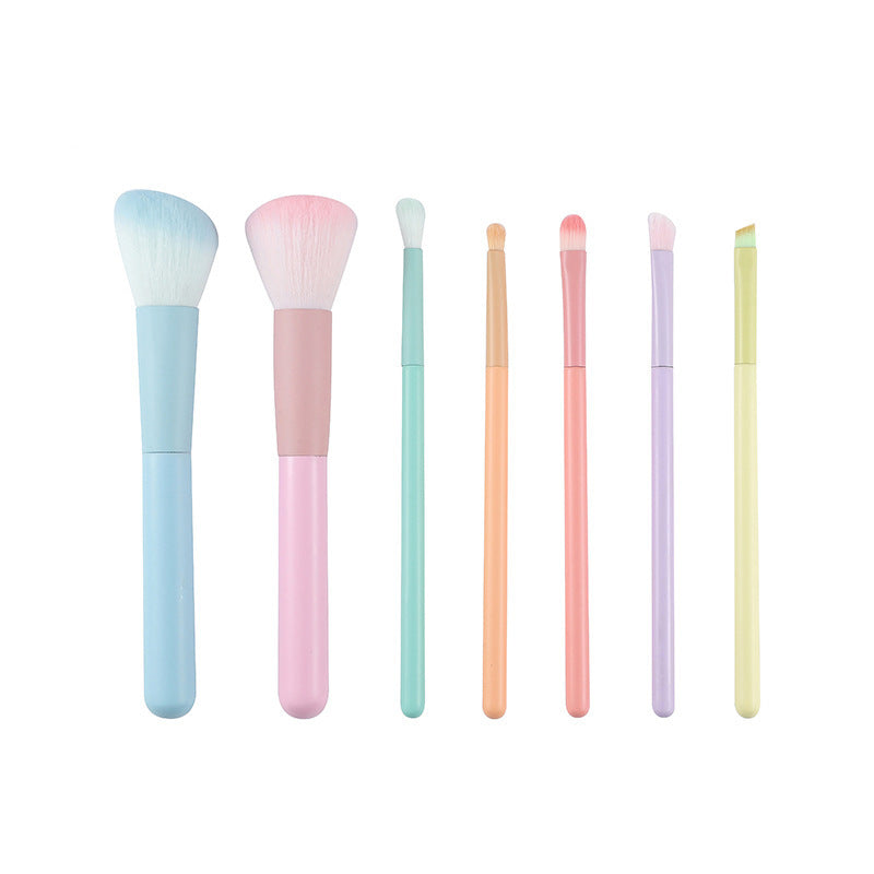 Colorful Macaron Makeup Brush Set*7pcs