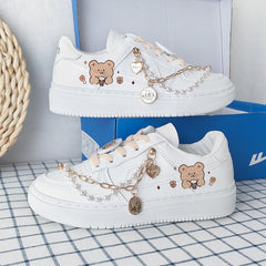 Lovely Bear Chain Shoes