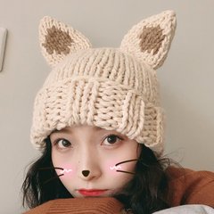 Cat Ears Woolen Hat