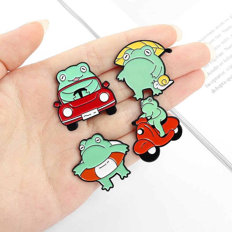 Cartoon Cute Frog Series Pins