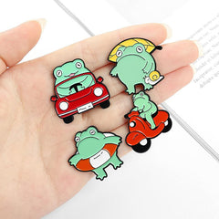 Cartoon Cute Frog Series Pins