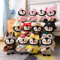 Kawaii Dress Up Penguin Family Plushie