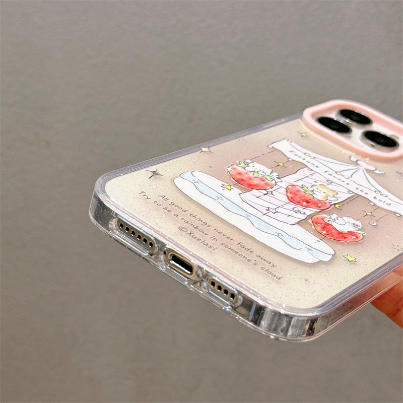 Cute Strawberry Cat Phone Case