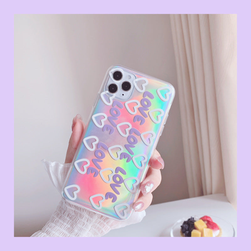 Ins Purple Love Phone Case