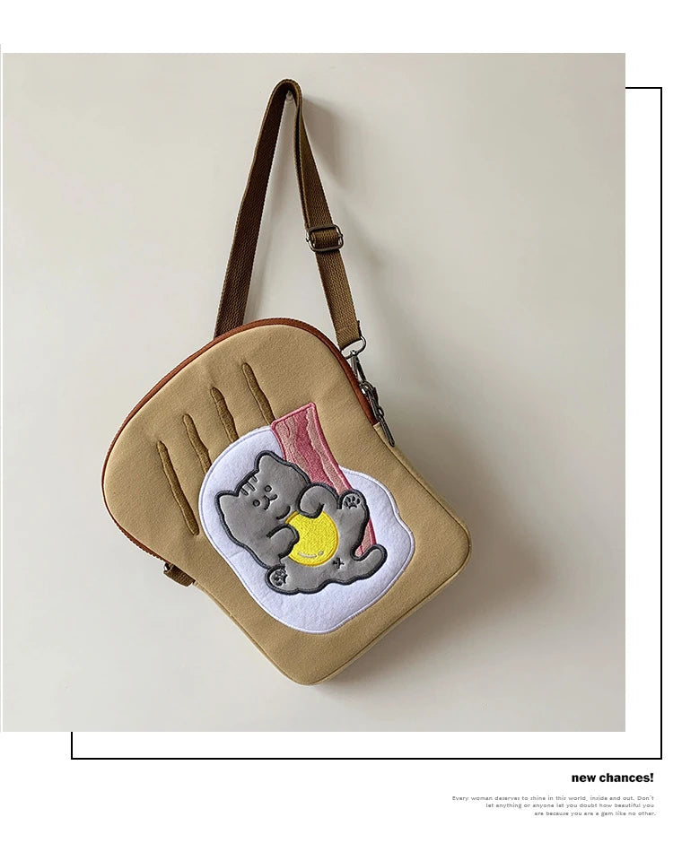 Toast Cat Ipad Laptop Bag