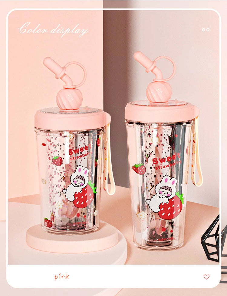 Trendy Cute Straw Cup