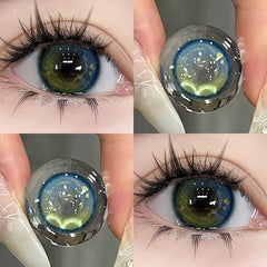 Cosmic Blue Green Contact Lenses(12 months wear)