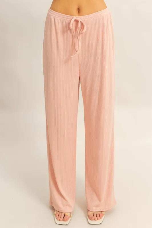 Rib Knit Cami Top and Pants Set