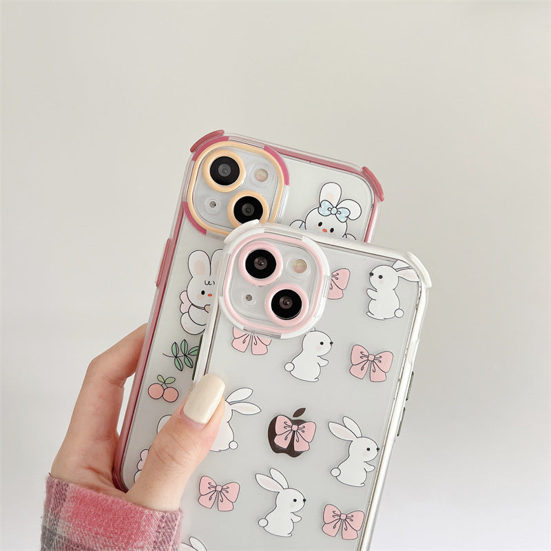 Cute Cartoon Bunny With Bow Phone Case