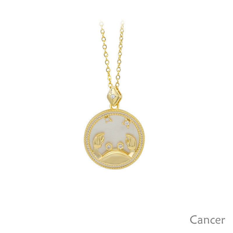 Constellation White Fritillary Necklace