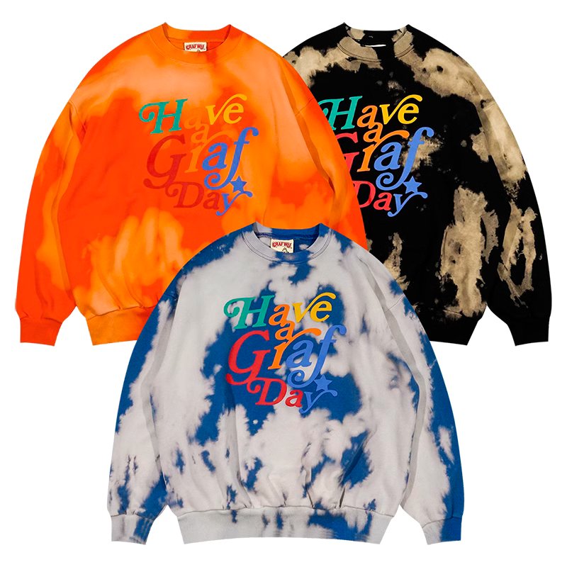 90s Aesthetic Colorful Tie Dye Sweatshirt