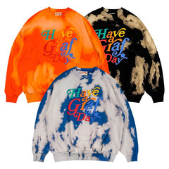 90s Aesthetic Colorful Tie Dye Sweatshirt