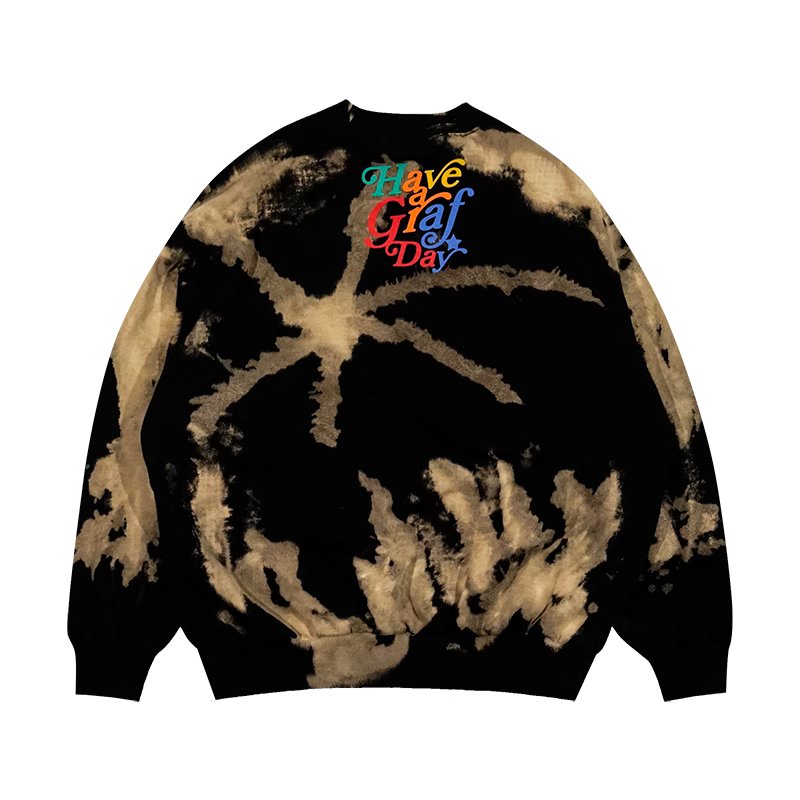 90s Aesthetic Colorful Tie Dye Sweatshirt